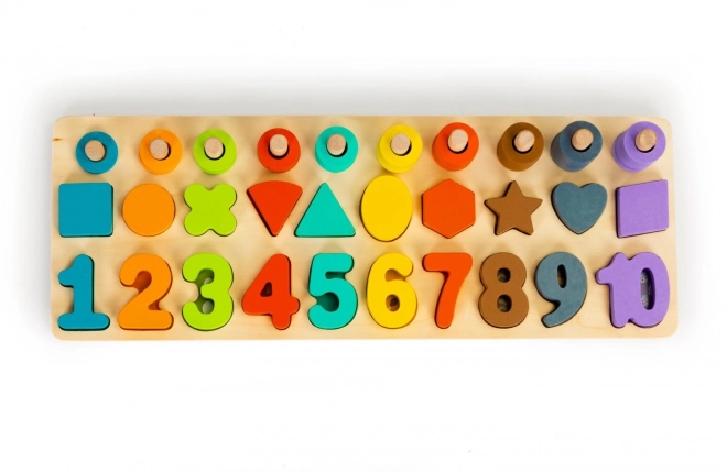 Ecotoys Gioco di Incastro in Legno 3 in 1