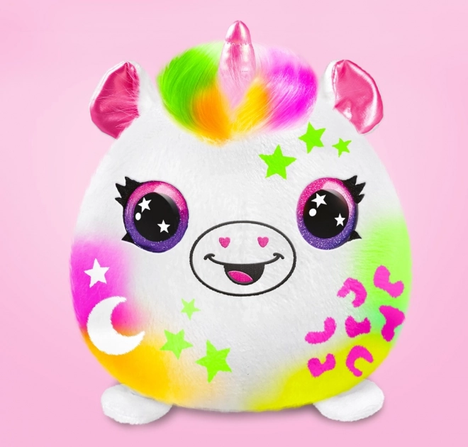 Set creativo Airbrush Neon con peluche squish