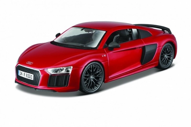 Modellino Audi R8 V10 Plus metallo rosso