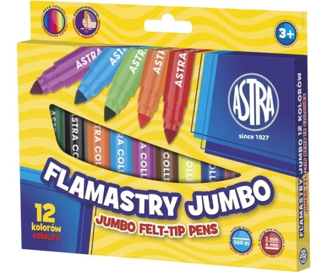 Astro Set di Pennarelli Jumbo 12 Colori