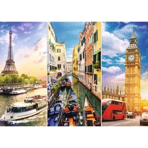 Puzzle Trefl viaggio attraverso l'Europa 4000 pezzi