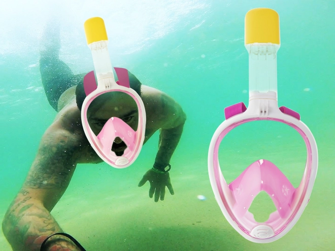 Maschera Pieghevole da Snorkeling Rosa Taglia S/M