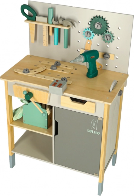 Officina in legno Lulilo Fikso set piccolo tuttofare con attrezzi