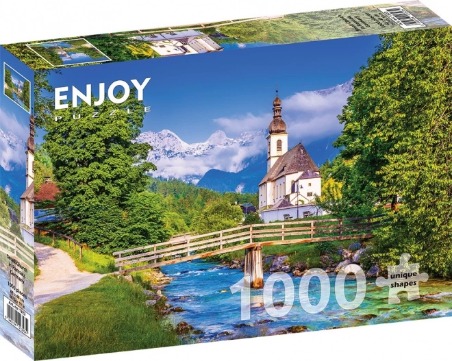 Puzzle della chiesa di Ramsau, Germania 1000 pezzi