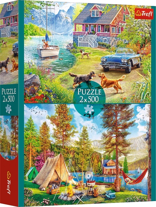 Puzzle Estivi Relax 2x500 Pezzi