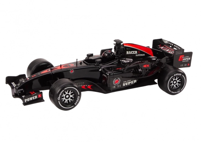 Macchina sportiva F1 con suoni scala 1:10 nera