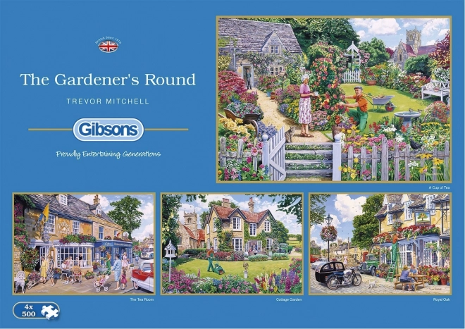 Puzzle Giorno del Giardiniere 4x500 pezzi