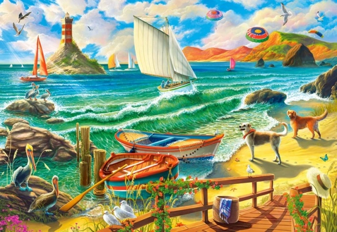 Puzzle 1000 pezzi Weekend al mare