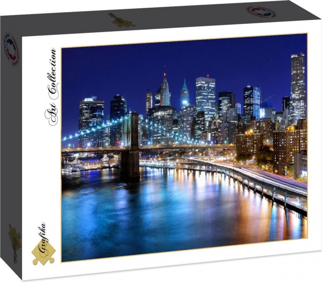 Puzzle skyline notturno di New York