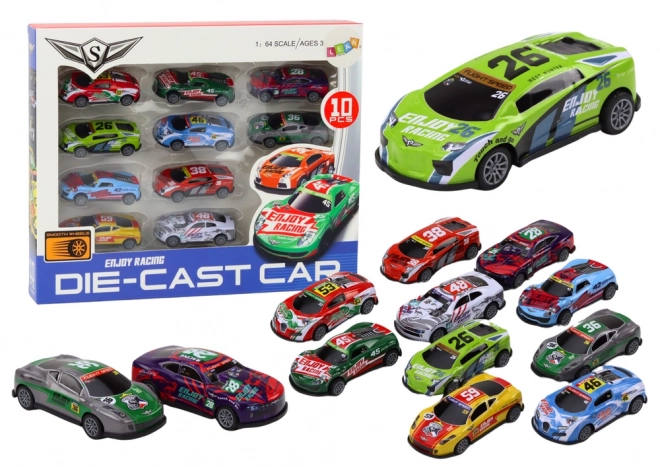 Set di automobili sportive da corsa 1:64