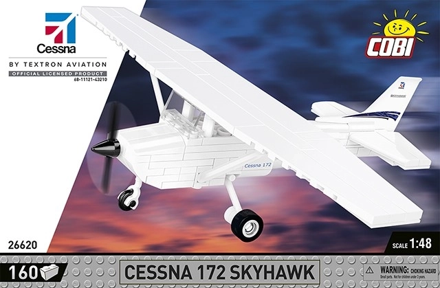 Cobi costruzioni Cessna 172 Skyhawk bianco 160 pezzi