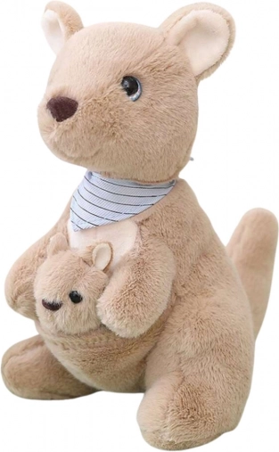 Canguro di Peluche con Cucciolo 23 cm