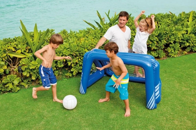 Porta da calcio gonfiabile per bambini da 6 anni – Blu