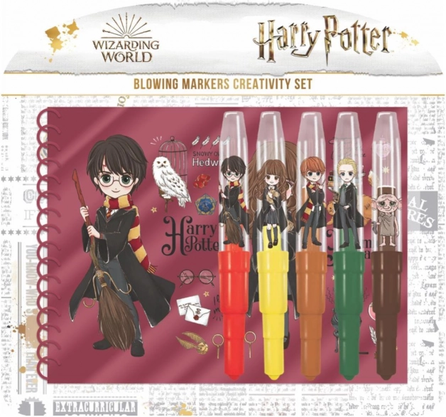 Pennarelli soffiatore con quaderno Harry Potter
