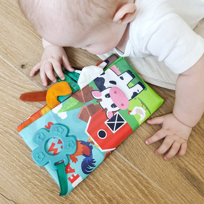 Libro Sensoriale Animali con Code per Neonati Woopie
