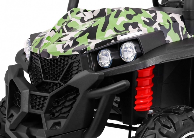 Veicolo Fuoristrada per Bambini Grand Buggy 4x4 con Mimetizzazione, Illuminazione LED e Radio MP3