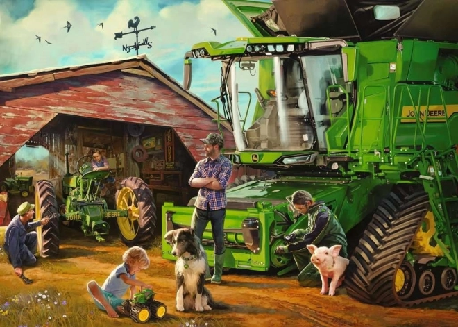 Puzzle John Deere: Ieri e Oggi 1000 Pezzi