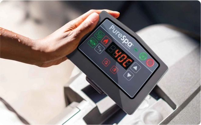 Vasca idromassaggio gonfiabile per 4 persone con idromassaggio e WiFi
