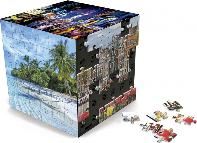 Puzzle 3D cubo Viaggio 216 pezzi