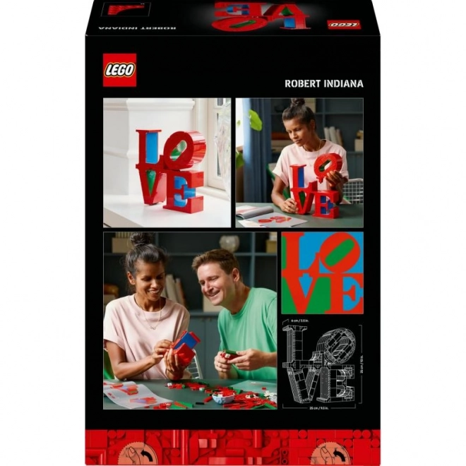 Scultura d'amore LEGO Art