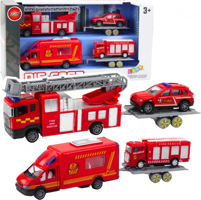 Set di veicoli dei vigili del fuoco a retrocarica