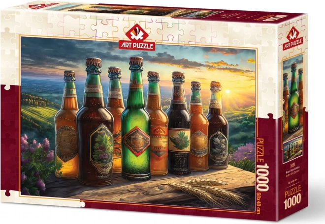 Puzzle retrò bottiglie di birra 1000 pezzi