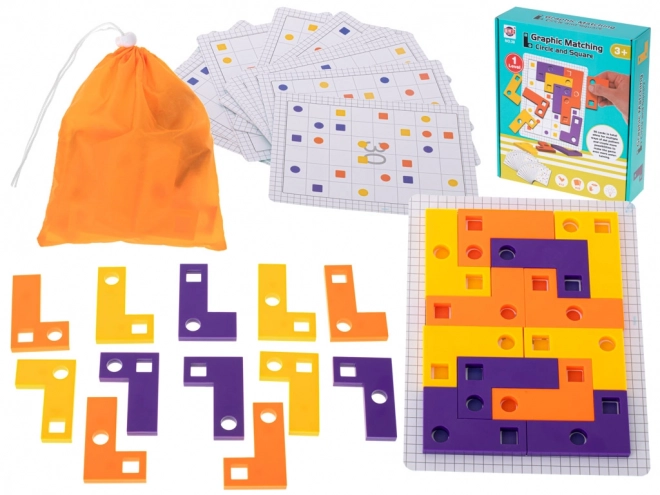 Puzzle logico Tetris con carte