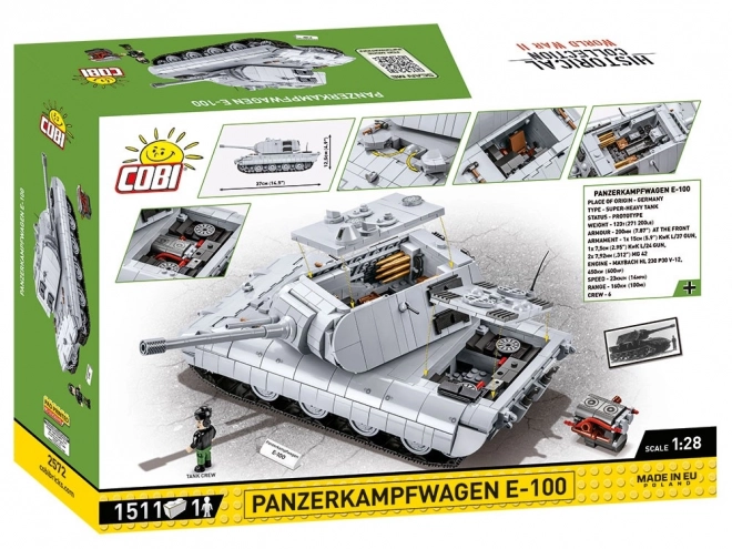 Set da costruzione carro armato Panzerkampfwagen E-100