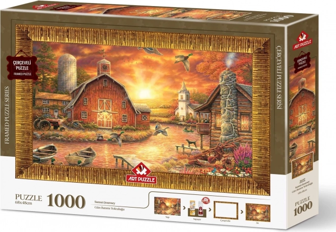 Puzzle con cornice e colla 3 in 1 Oltre il Sole 1000 pezzi