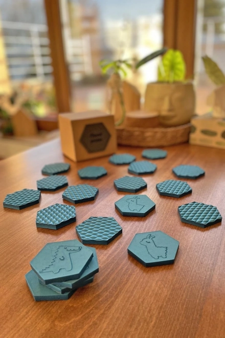 Memory game in schiuma turchese
