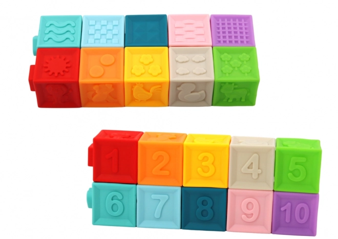 Puzzle Educative per Bambini Blocchi Forme Numeri