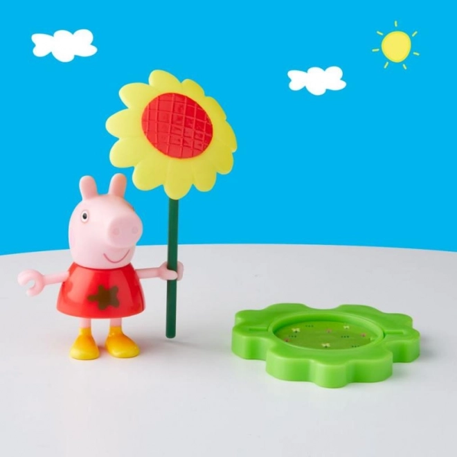 Peppa Pig divertimento in pozzanghera e fango, figurina