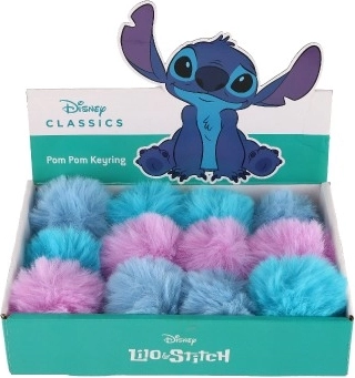 Portachiavi Stitch con pompon