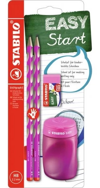 STABILO EASYgraph Set scolastico per destrimani rosa