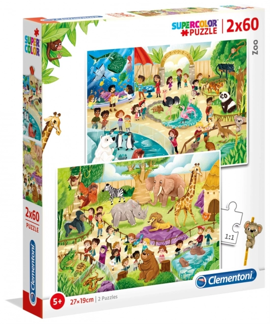 Puzzle Zoo 2x60 Clementoni