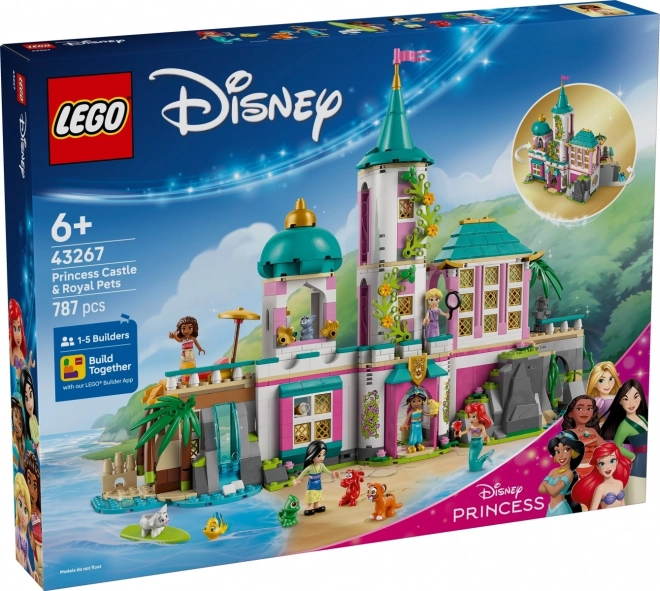 lego disney castello delle principesse e animali reali