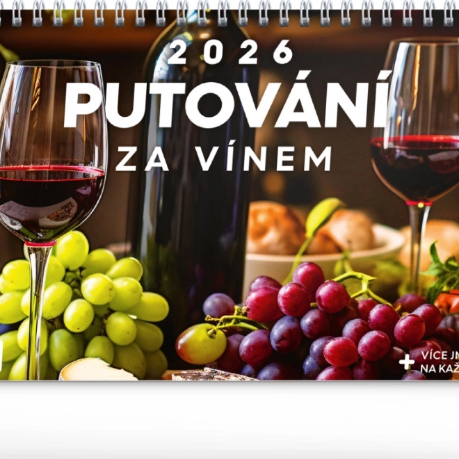 Calendario da tavolo Viaggio nel mondo del vino 2026