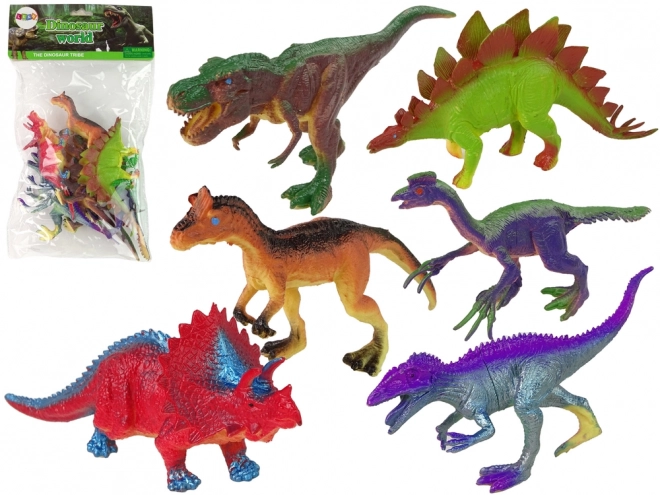 Set di Dinosauri Colorati per Bambini 6 Pezzi