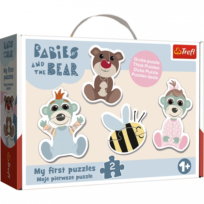 Puzzle Baby Classic Amicizia bebè – BOBAŠKI I MIŚ (Trefl)
