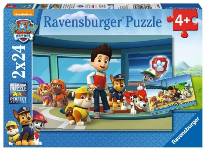 Puzzle 2D Paw Patrol 2x24 Pezzi