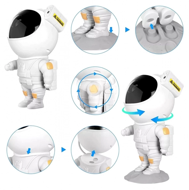 Proiettore Lampada Notturna Astronauta Telecomandata