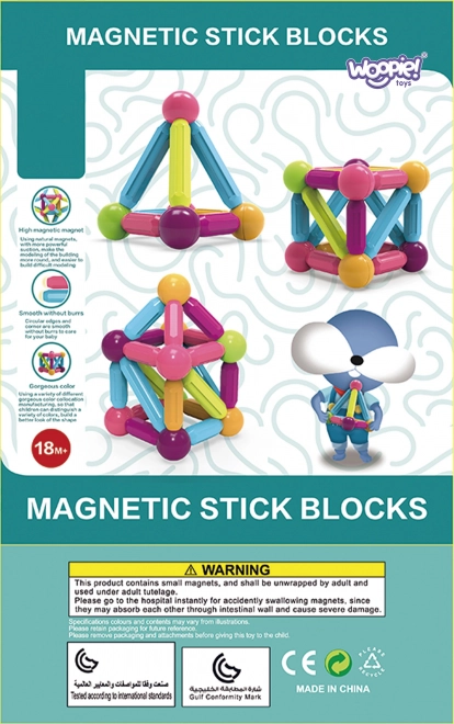 Woopie costruzioni educative magnetiche, 38 pezzi