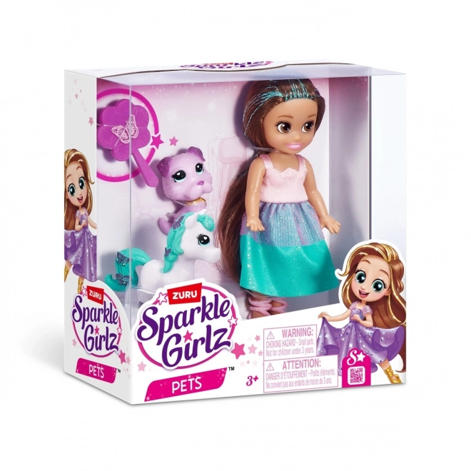 Bambola Principessa Sparkle Girlz con Animali