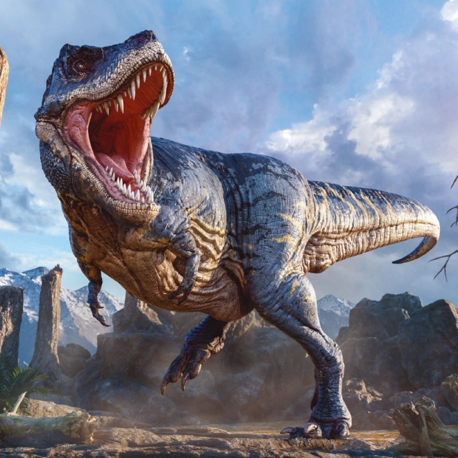 Illustrazioni realistiche di T-REX e altre icone