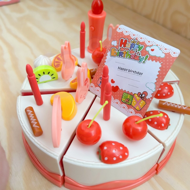 Torta di compleanno Woopie da tagliare con frutta e candeline - 40 pezzi