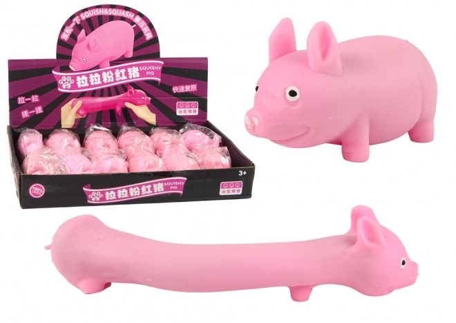 Giocattolo elastico rosa squishy maiale