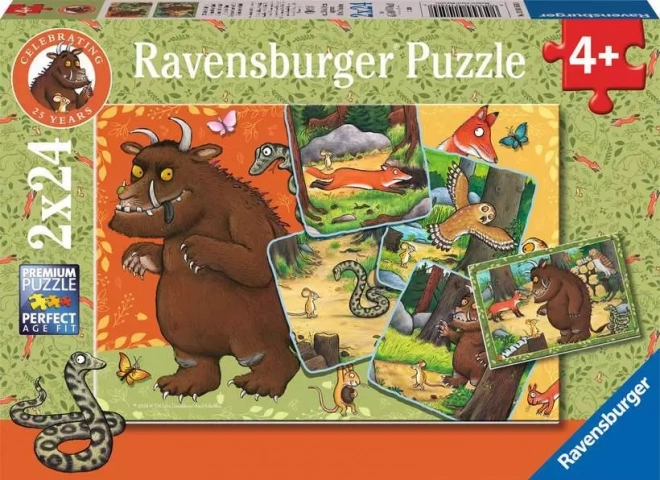 Puzzle doppio IL GRUFFALO 2x24 pezzi RAVENSBURGER