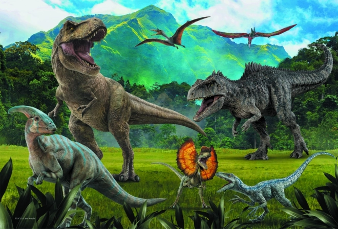 Puzzle 100 pezzi dinosauri Jurassic Park