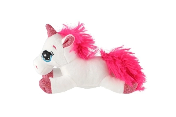 Unicorno Peluche Disteso 18cm