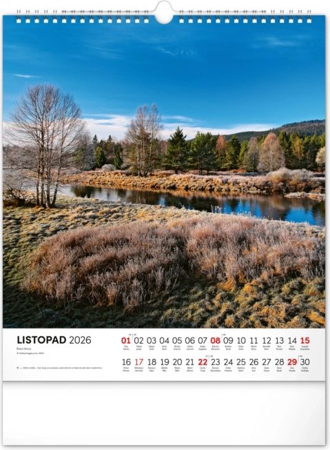 Calendario da parete Šumava 2026